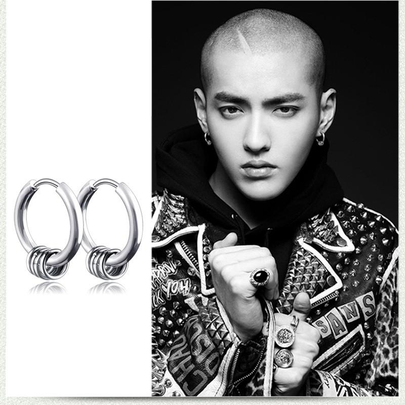 Khuyên Tai Nam Hipster Phong Cách Idol Hàn Quốc