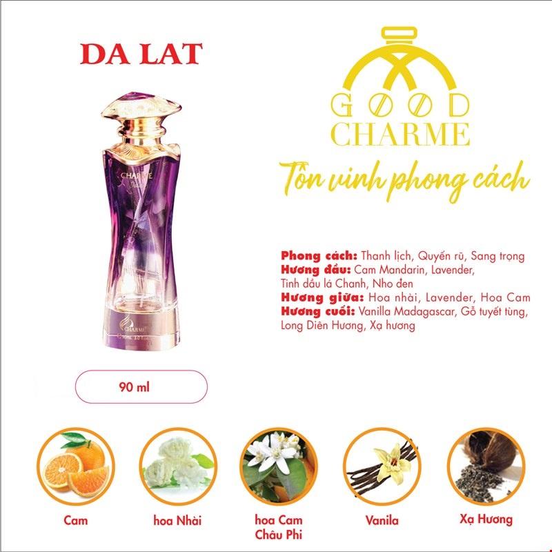 Nước hoa nữ cao cấp, Charme Dalat, lưu hương lâu, mở ra một không gian ấm áp của cánh đồng hoa, 90ml