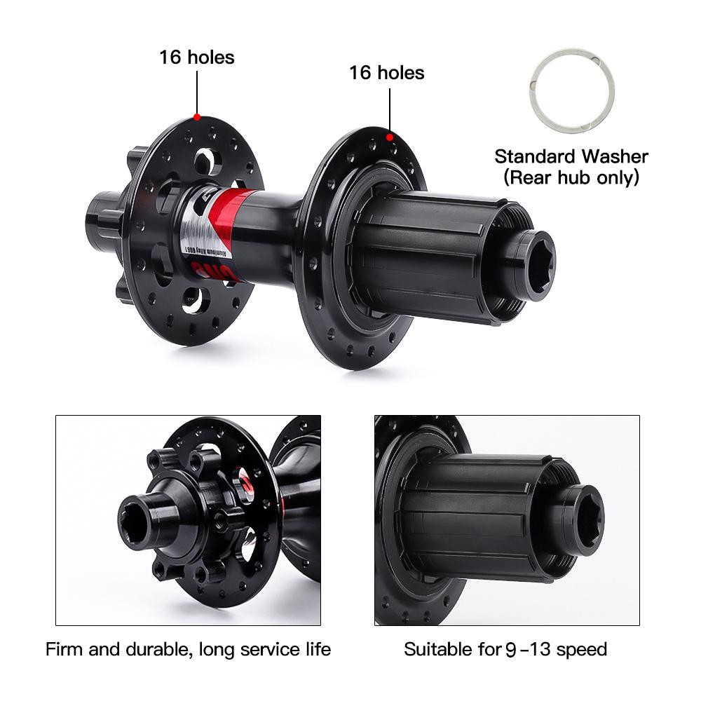 Trục Phanh Đĩa Sau 32 Lỗ Phía Trước 110Mm / Phía Sau 148Mm Bằng Hợp Kim Nhôm Cho Xe Đạp Gub Mtb