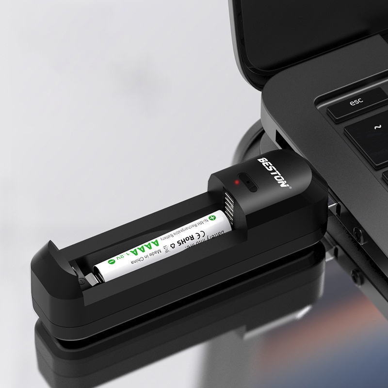Combo 2 pin AAAA (4A) kèm sạc BESTON C8018B đầu USB dùng cho bút cảm ứng - Hàng nhập khẩu