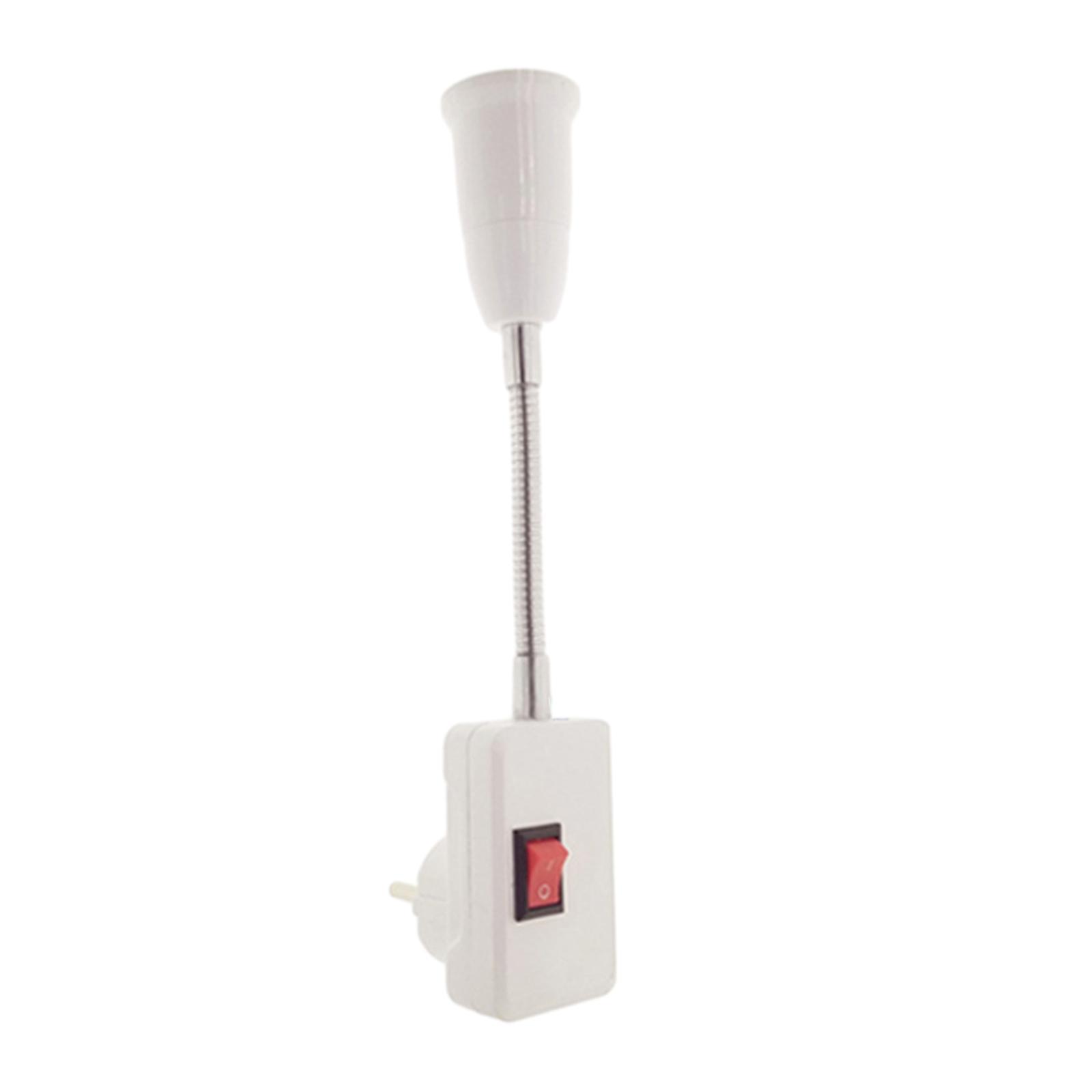LED Light Lamps Switch Flexible Bulb Adapter Converter E27 Lamp with Socket