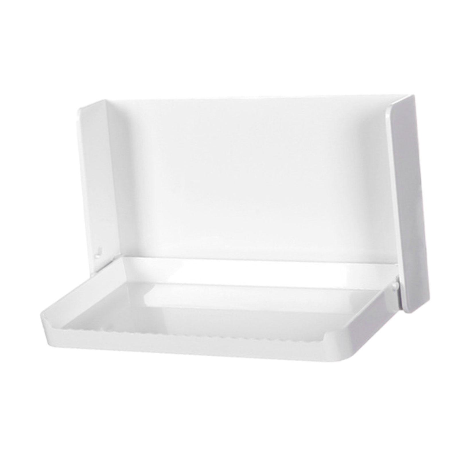 Foldable Wall Shelf Floating Shelves Small No Drill Bathroom Shelf Collapsible Bracket for Bathroom Toilet Laundry Room