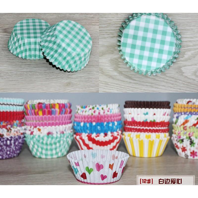 Chén Giấy Nướng Muffin Dụng Cụ Làm Bánh CupCake SET 100 cái lốc - CUPCAKEGIAY01