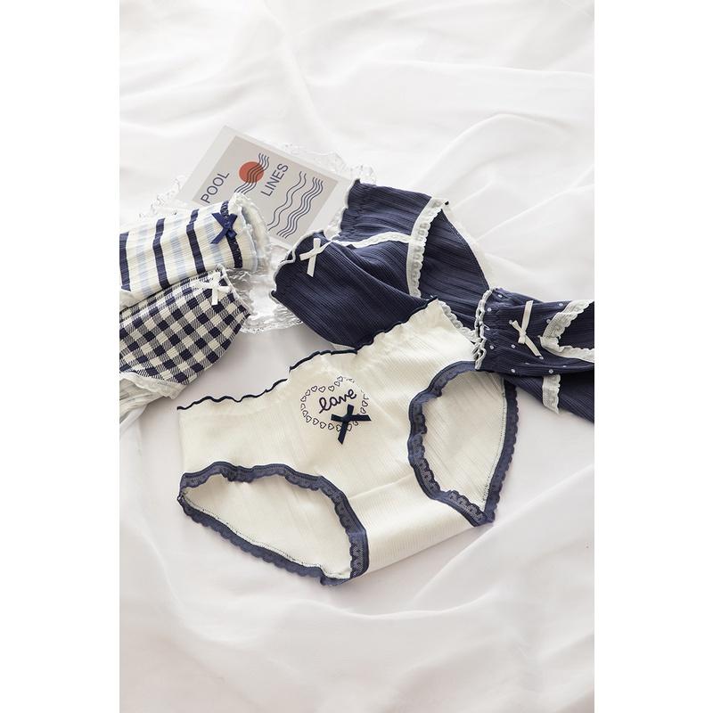 Quần Lót Nữ Cotton LOVE Kháng Khuẩn Thời Trang Ngang Eo . Hàng Loại Đẹp.