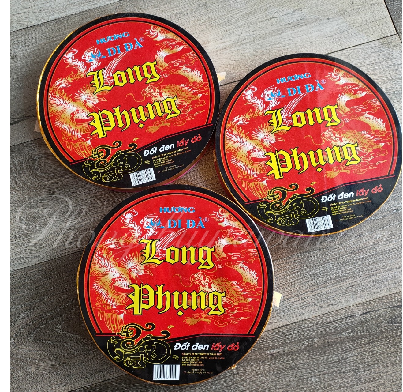 Nhang Vòng 3 ngày(4 vòng)LONG PHỤNG(thơm hương Bắc) không độc hại