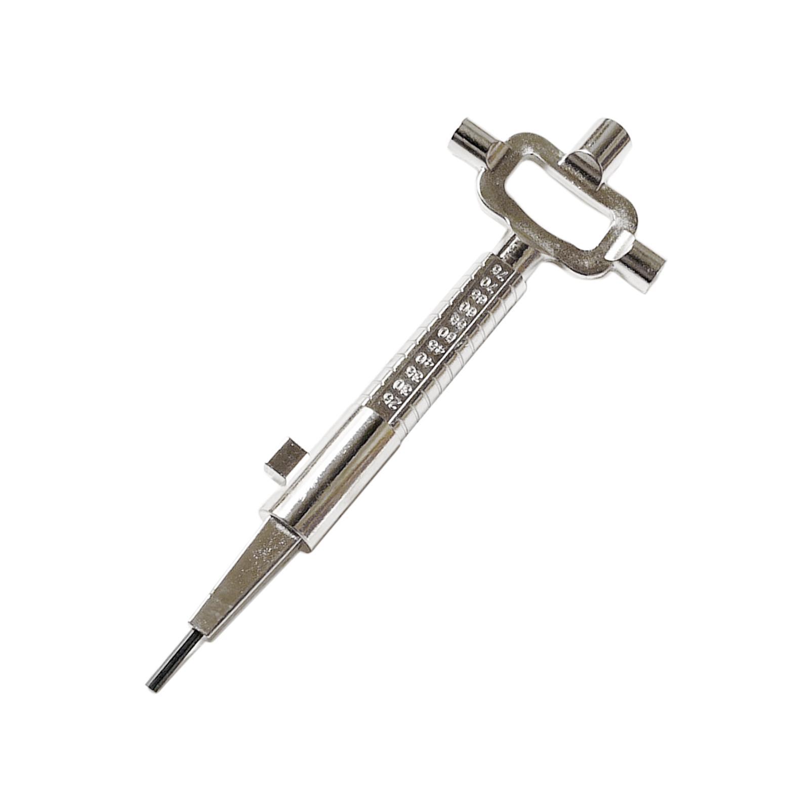 Multi Tool Cylinder Measuring Key Easily to Use Spindle And Cam Operater Wrench Measuring Depth Wrench Bottle Opener Lock Body Squares Rod