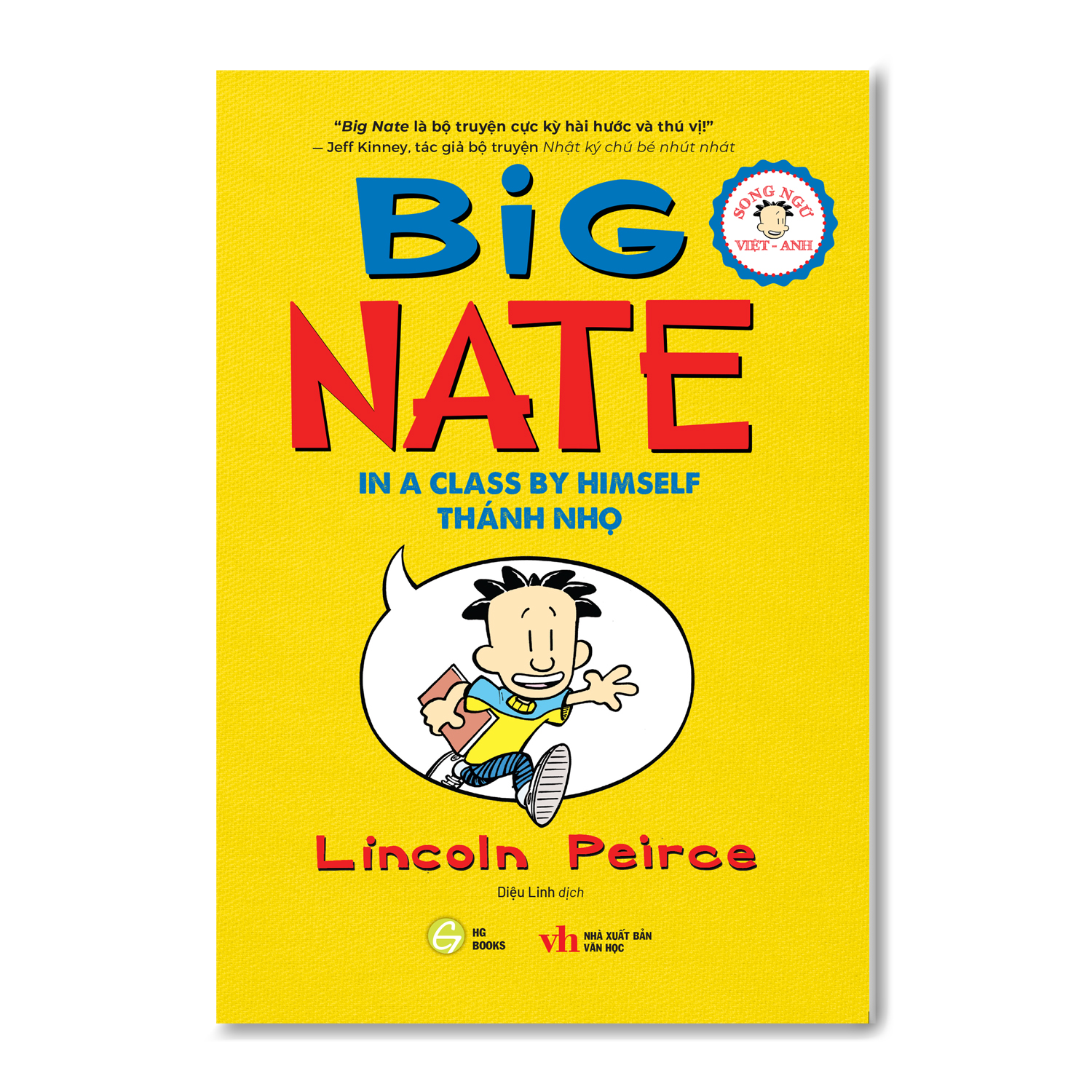 Sách Song Ngữ Việt - Anh: Big Nate – Combo 3 cuốn sách Thiếu Nhi Truyện Tranh Cho Trẻ Kèm File Audio và Note Từ Vựng