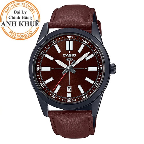 Đồng hồ nam dây da Casio Anh Khuê MTP-VD02BL-5EUDF