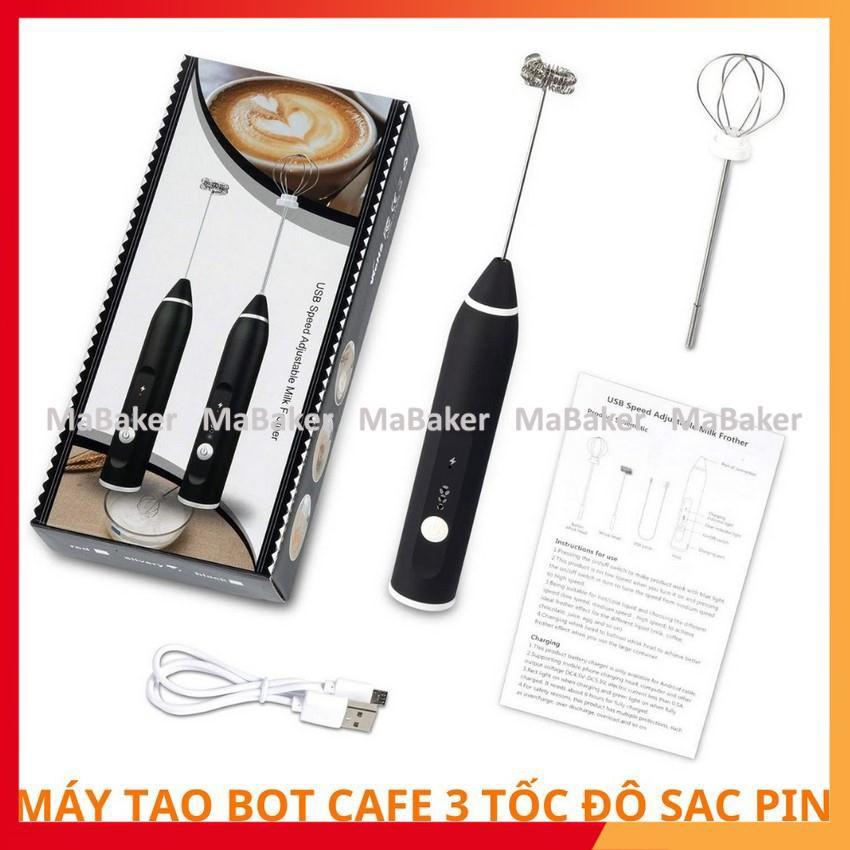 Máy tạo bọt cafe, đánh trứng sạc pin cổng USB cầm tay nhỏ gọn, hiện đại vô cùng thuận tiện, siêu bền