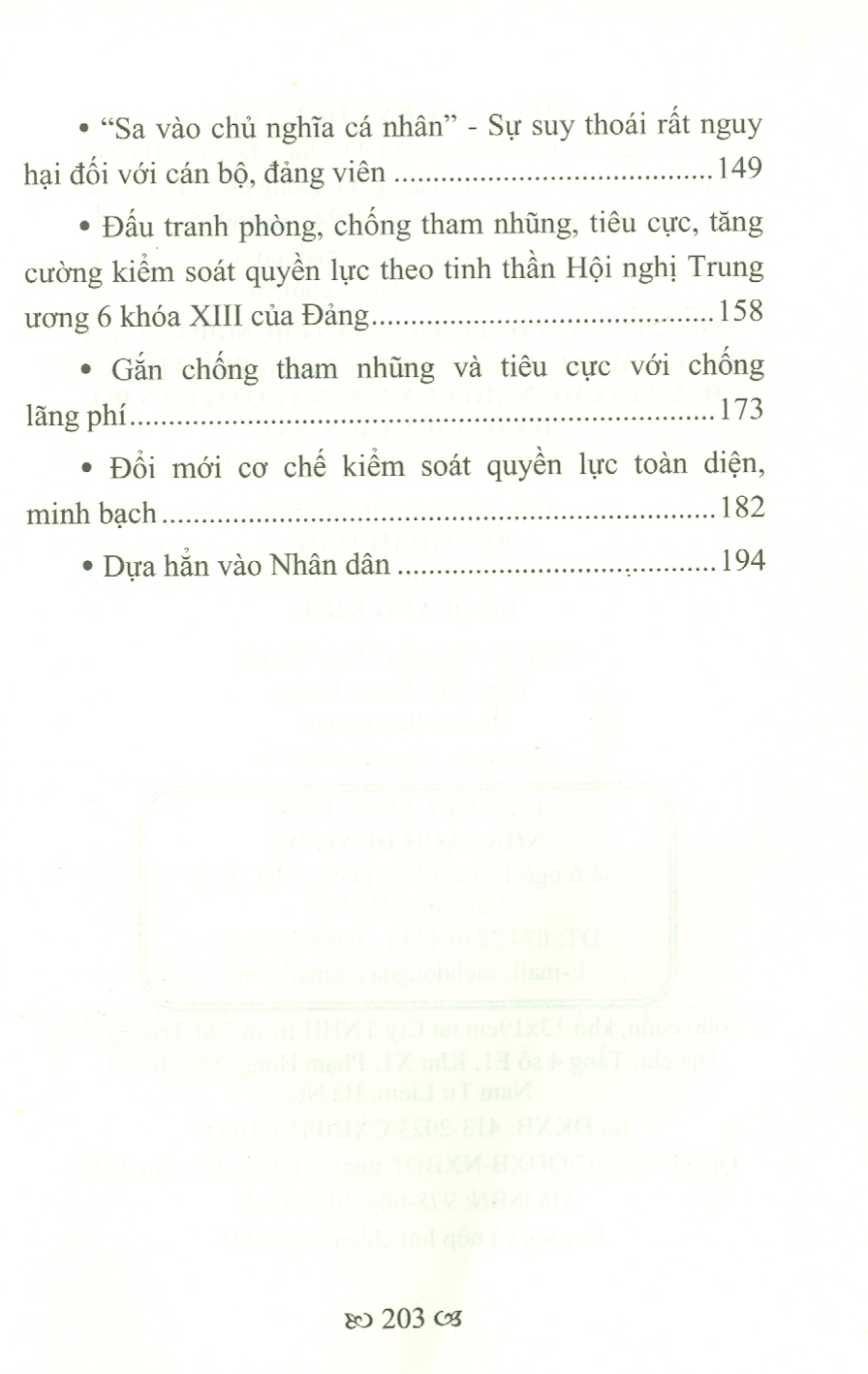 Vững Tin Vào Con Đường Đi Lên Chủ Nghĩa Xã Hội - Phòng, Chống Tham Nhũng, Lãng Phí, Tiêu Cực; Đẩy Lùi Chủ Nghĩa Cá Nhân Trong Cán Bộ, Đảng Viên Hiện Nay