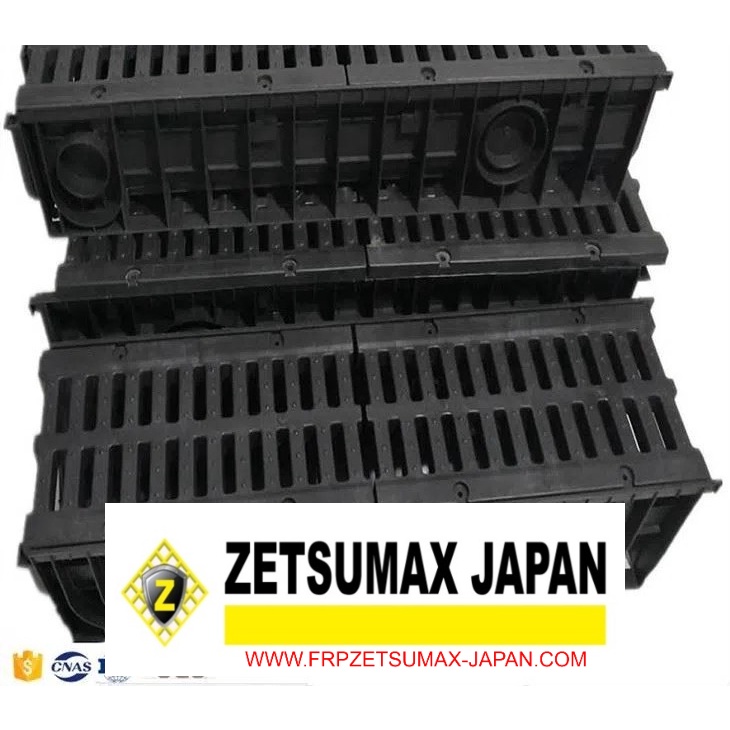 Rãnh Thoát Nước, Cống Thoát Nước Zetsumax -Japan Nhựa Hdpe Độ Bền Cao Chống Ăn Mòn Kích Thước 300 x 300 x 1000m