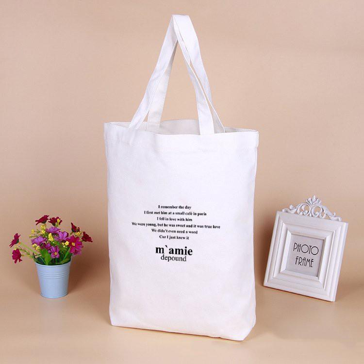 Túi tote vải canvas unisex in Chữ cá tính