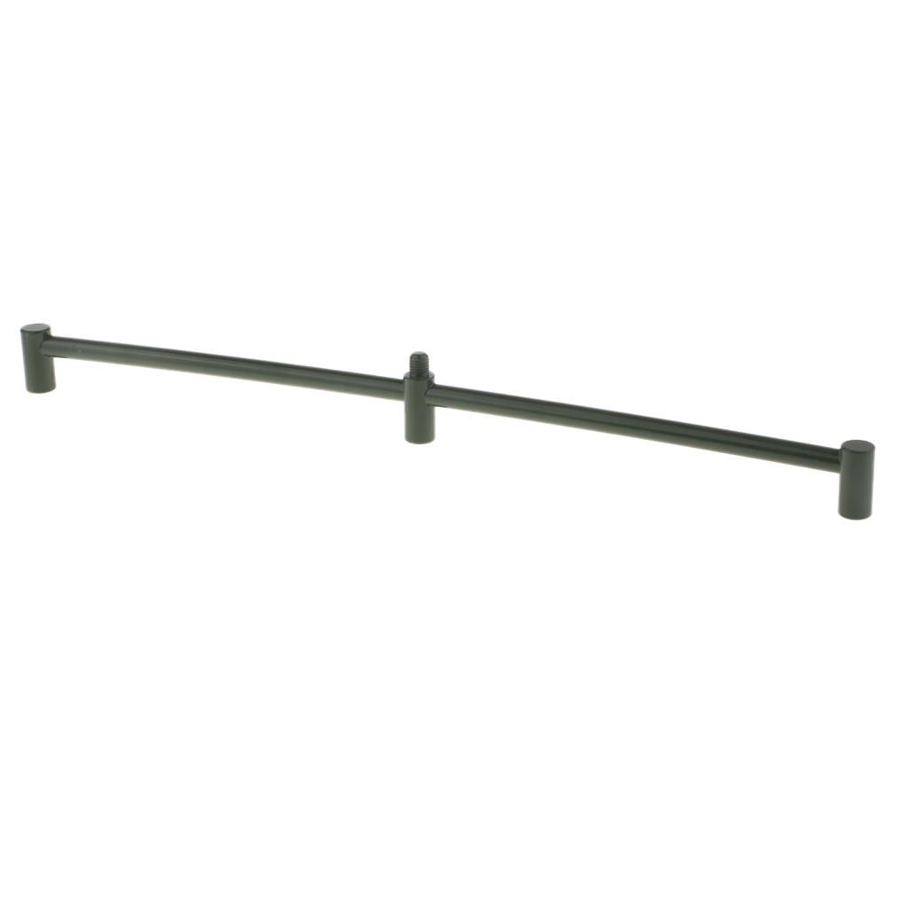 2x Metal Carp Fishing Buzz Bar Fishing Rod Pod Holder Buzzer Bar For 3 Rods