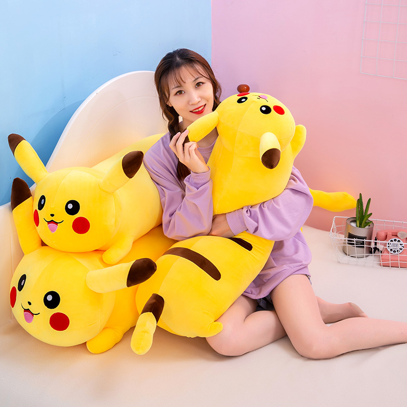 Gối Ôm Pikachu Siêu Mềm Mịn Dễ Thương (50cm---&gt;1m3) Vải Miniso 4 Chiều Êm Ái Mềm Mại, Hàng Xịn Cao Cấp Loại 1