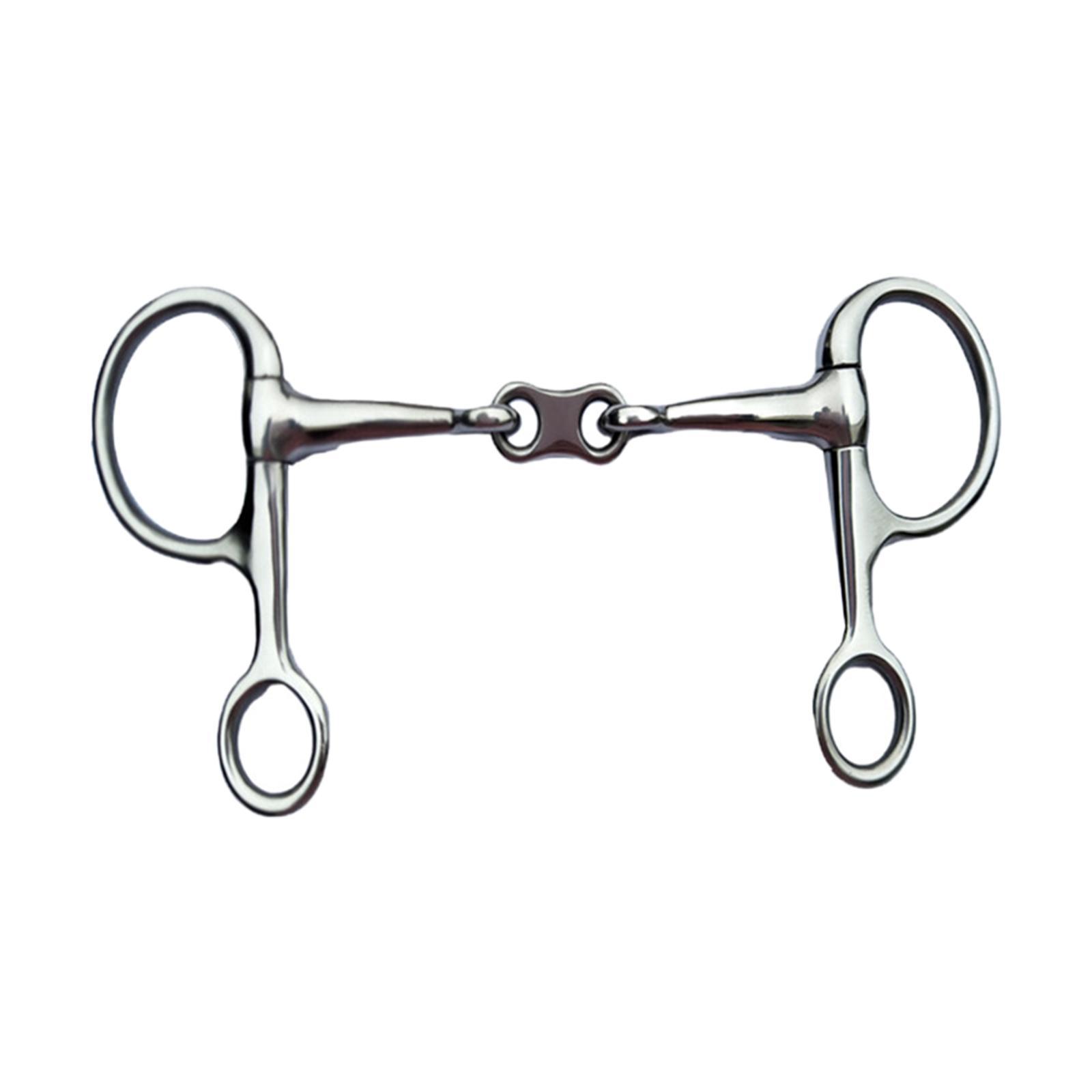 2 Rings Rings Snaffle Bits Gear Equestrian Accessories Durable Lightweight Horse Sports Horse Rings Bit Horse Riding Snaffle for Outdoor Sports