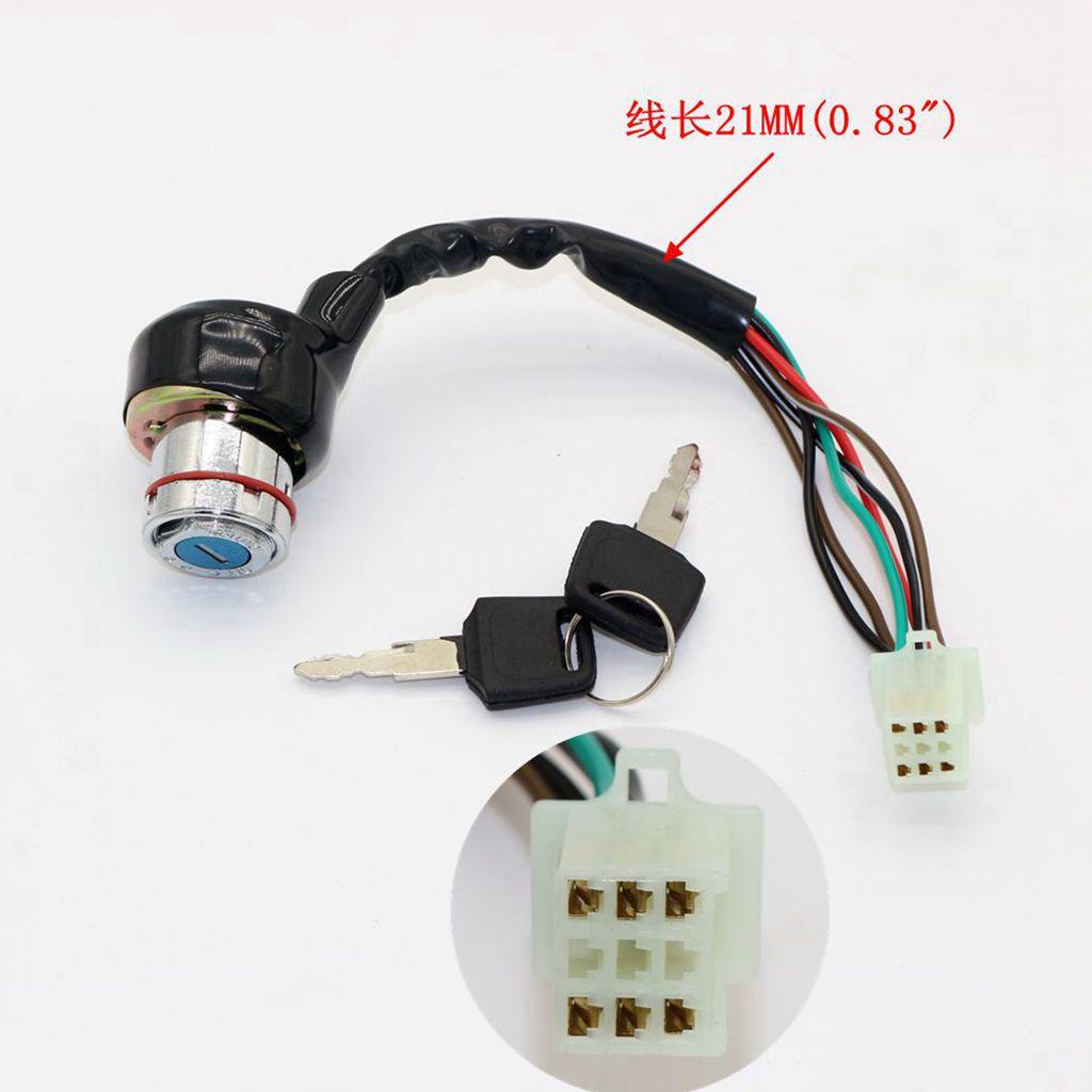 6-Wire Ignition Key Switch 150CC 200CC 250CC Pit Quad Dirt Bike ATV Buggy