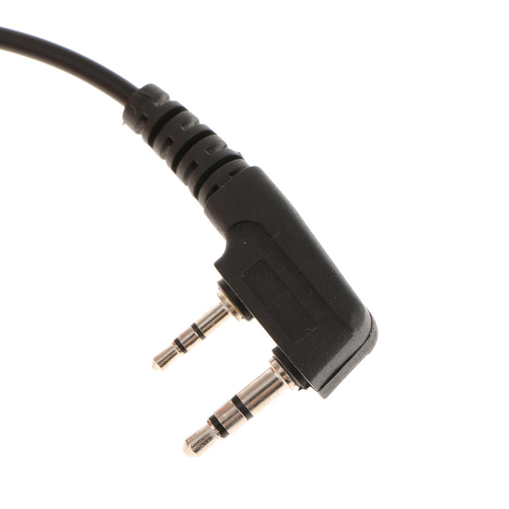 Clip Walkie Talkie Headset Earpiece Mic for 2 PIN Kenwood Baofeng