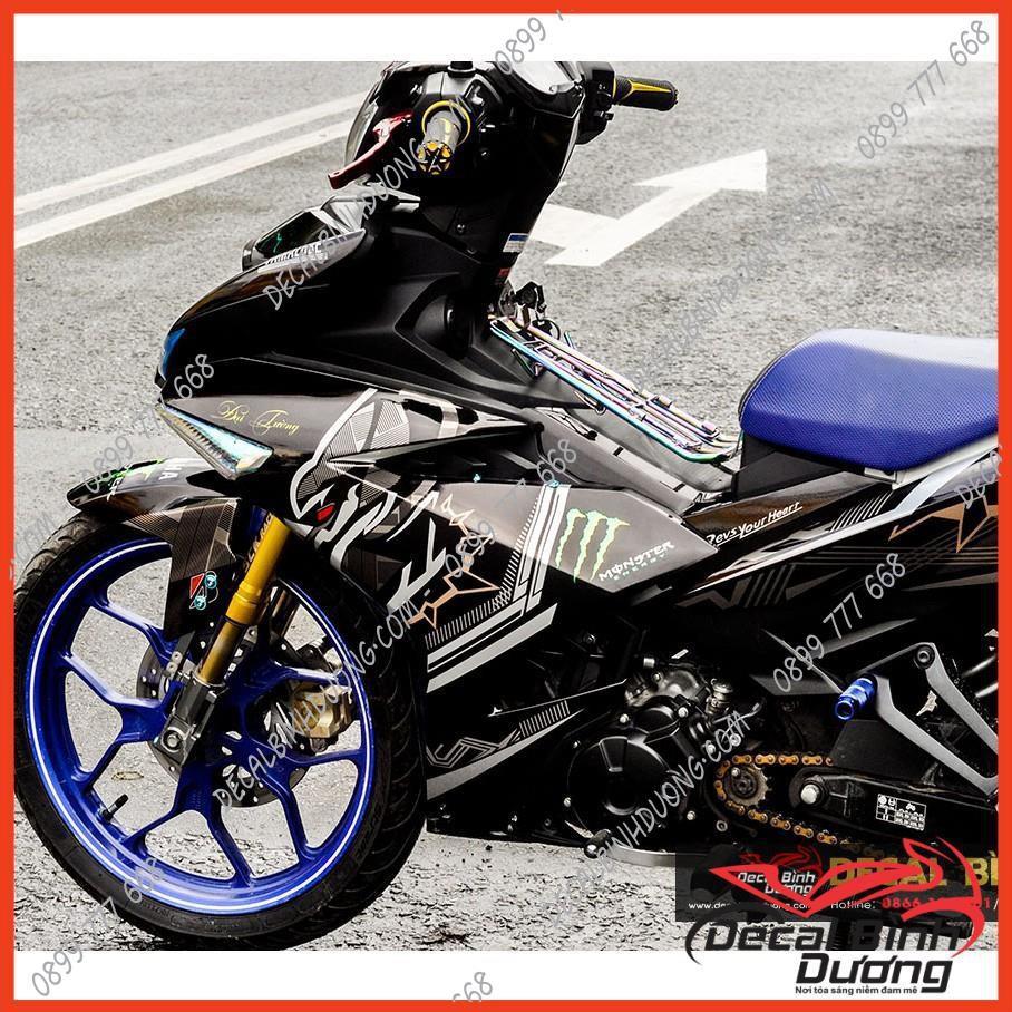 Tem Xe Exciter 150 - Tem Trùm dành cho Exciter 150 Black Panther Xám Đen Lạ Mắt