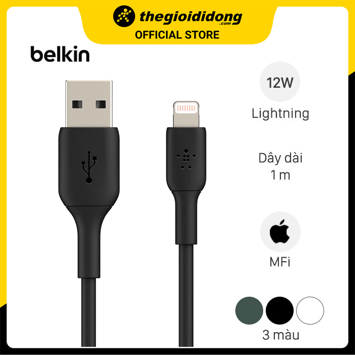 Cáp Lighttning MFI 1m Belkin CAA001 - Hàng chính hãng