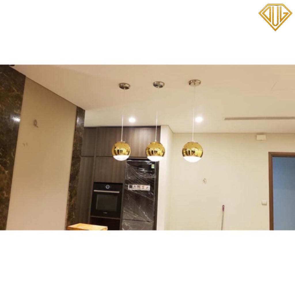 Đèn thả trần chao tròn decor trang trí bàn ăn, đèn quán cafe, đèn nhà hàng (Ảnh thật) DVLL - Bạc