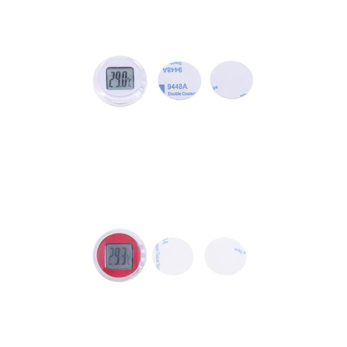 Motorcycle  Temperature Gauge - Digital Display - Red