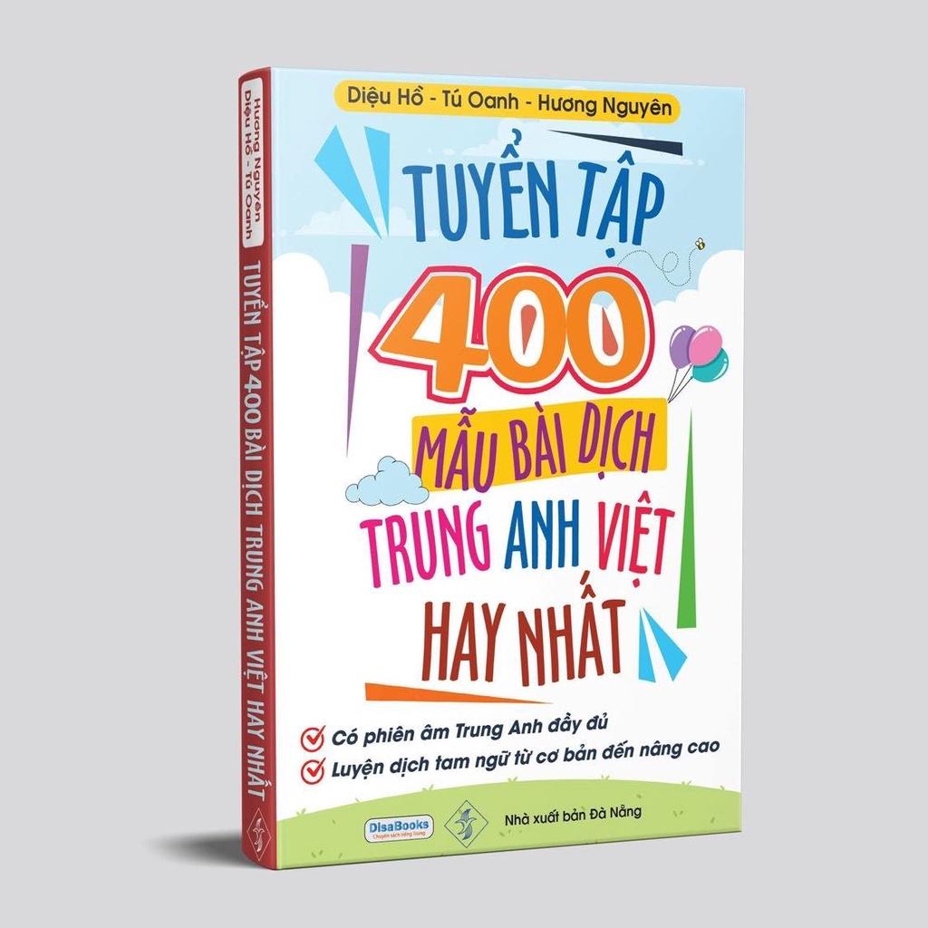 Sách-Combo:1500 Câu Chém Gió Tiếng Trung Thông Dụng Nhất +Tuyển Tập 400 Mẫu Bài Dịch Trung Anh Việt Hay Nhất