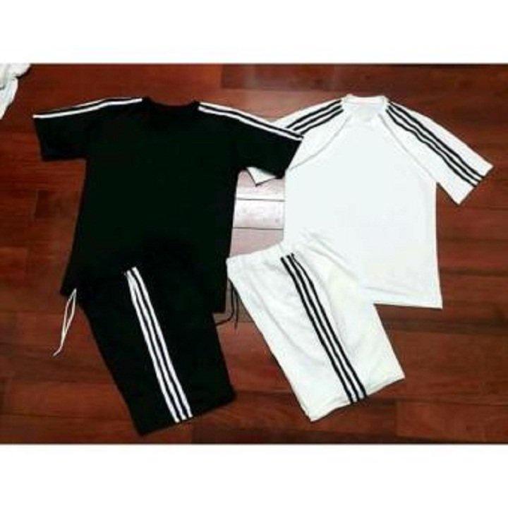 Sét đồ bộ thể thao Unisex 3 Sọc thun lạnh mềm mịn thấm hút co giãn cá tính năng động,BỘ ĐỒ THỂ THAO NĂNG ĐỘNG CÁ TÍNH