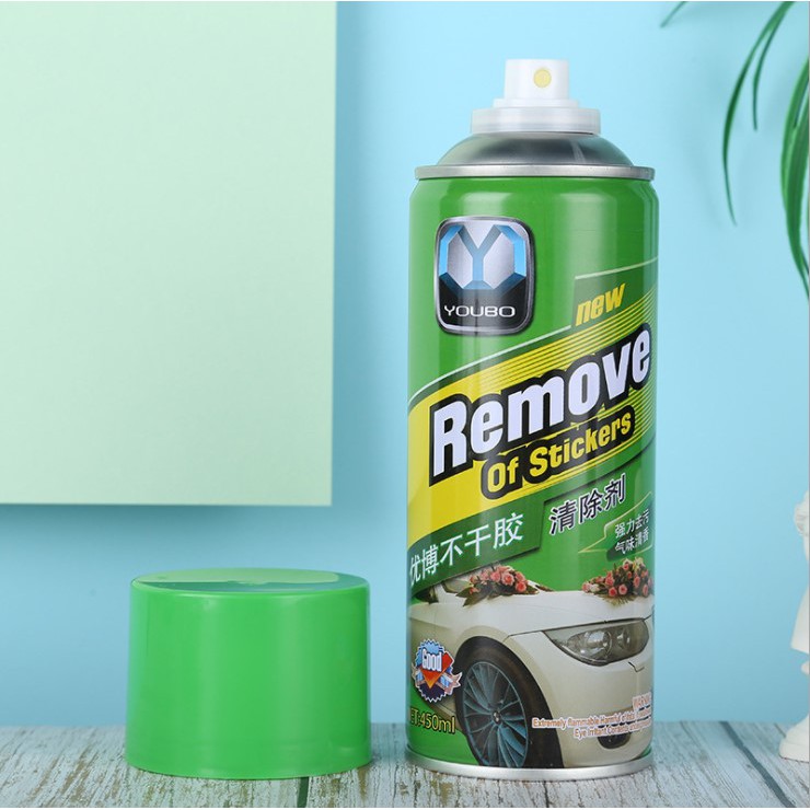 Chai Xịt Tẩy Keo Băng Dính Đa Năng Chai Xịt Tẩy Keo Băng Dính Remove Of Stickers 450ml, Tẩy Vết Băng Dính, Nhựa Đường, Tẩy Đa Năng Đồ Nội Thất Ôtô