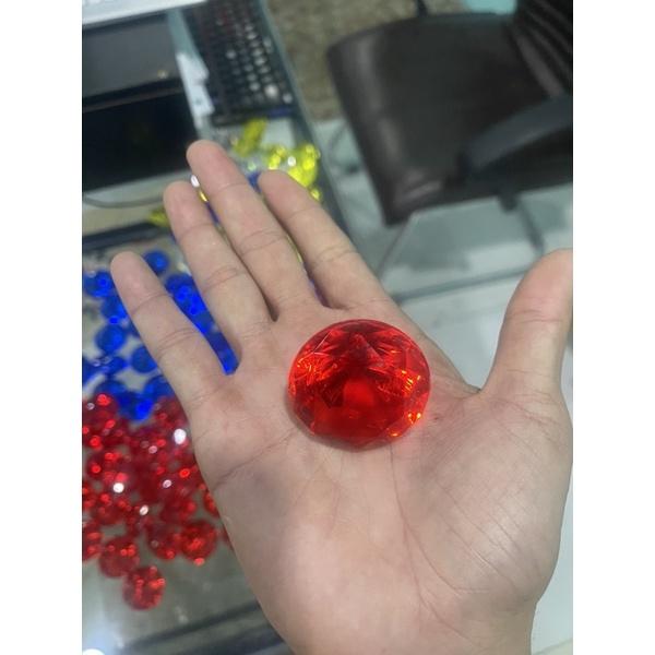 Kim cương nhựa Mica 20mm 30mm 40mm trưng bày, trang trí sản phẩm - Trắng, Trắng