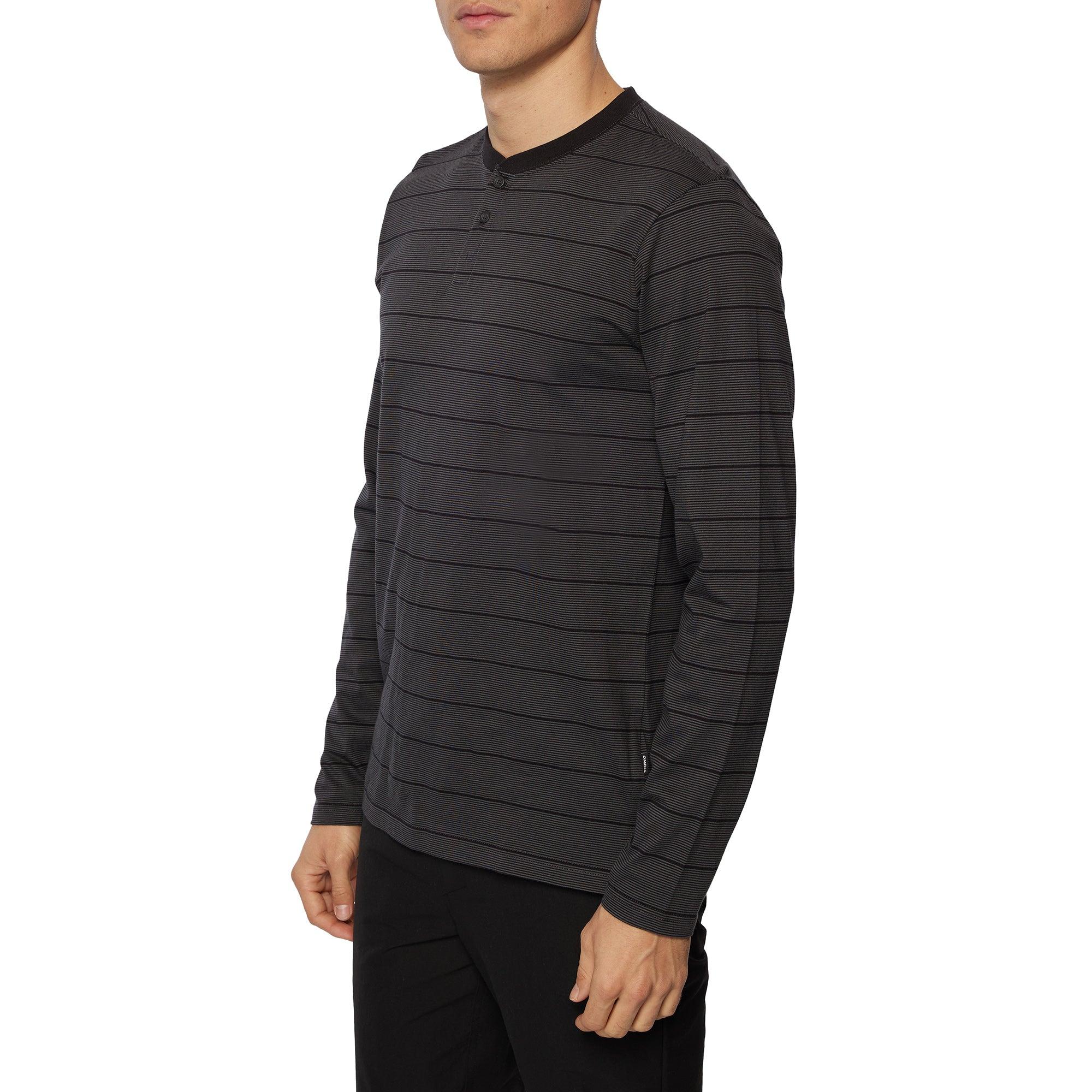 Áo thun tay dài thể thao nam Oneill Preston Henley - FA2103203-BLK