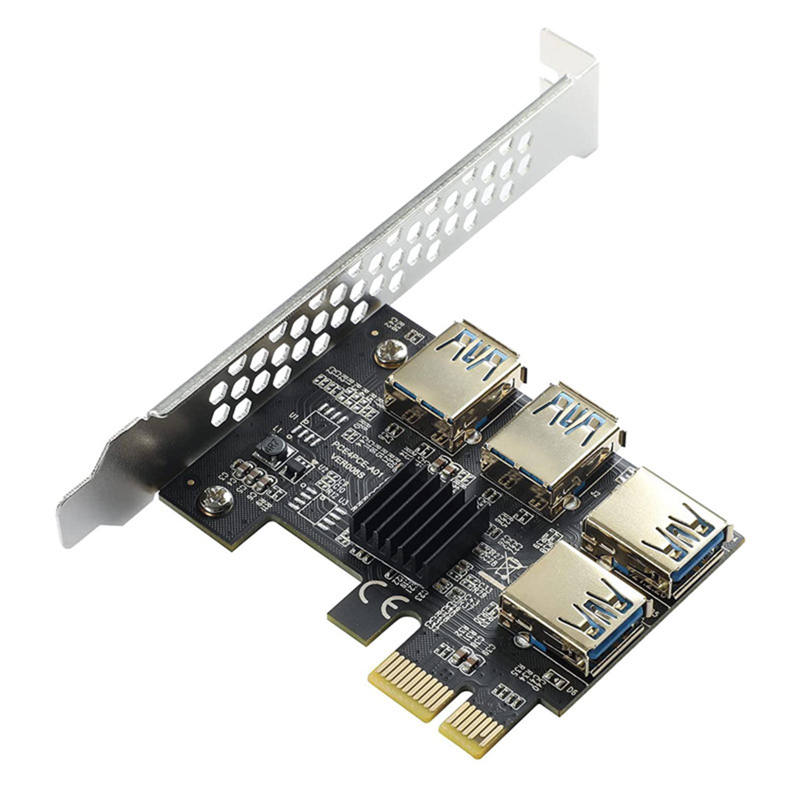 PCI- USB 3.0 Extender Card Expansion Black Yellow
