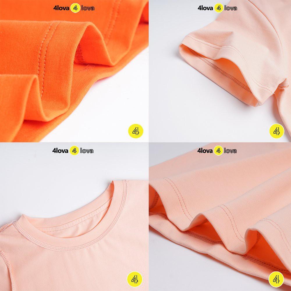 Bộ cộc tay thun quần áo chất cotton mùa hè cho bé 4LOVA size đại chính hãng từ 28-44 kg