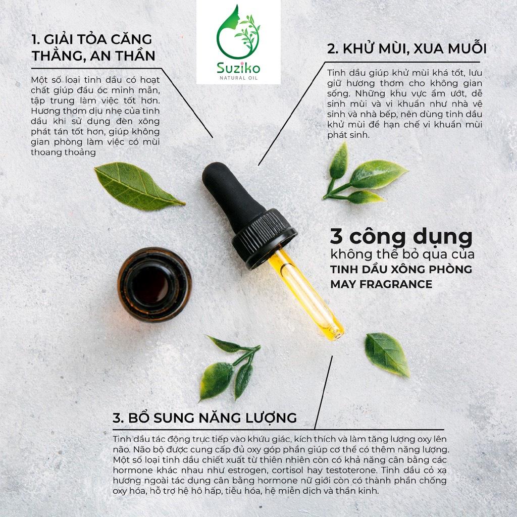 Tinh dầu Sả Chanh SUZIKO đuổi muỗi, tinh dầu tốt cho răng miệng loại 10ml