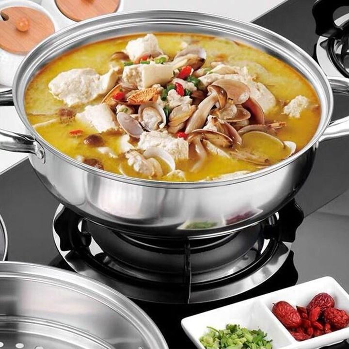 Nồi Hấp Đa Năng , Nồi Hấp 2 Tầng Inox 28cm Cao Cấp