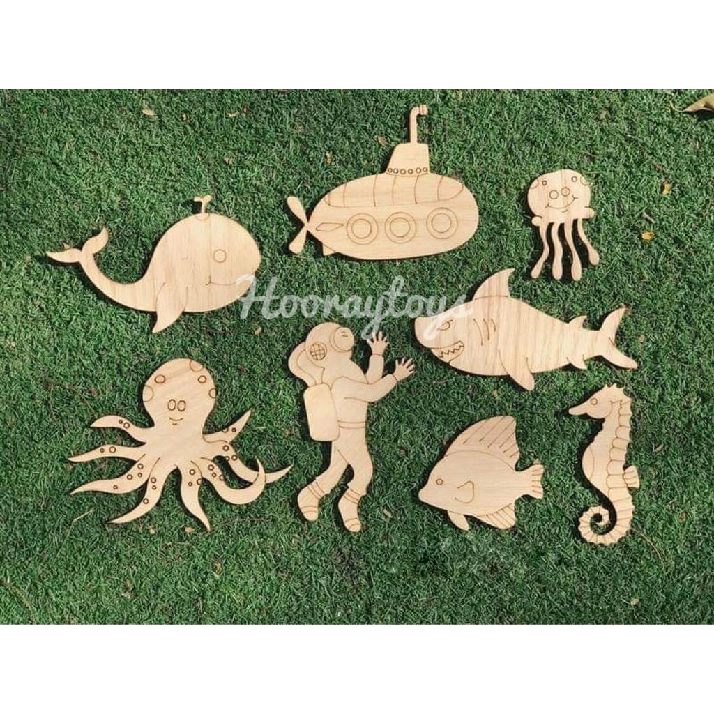 Set gỗ tô màu cho bé