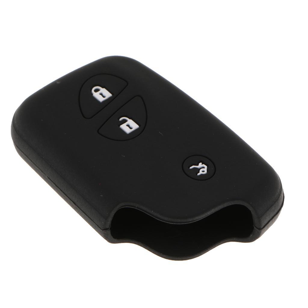 Silicone Car Remote Key Case  Buttons Auto Key Case For  Black