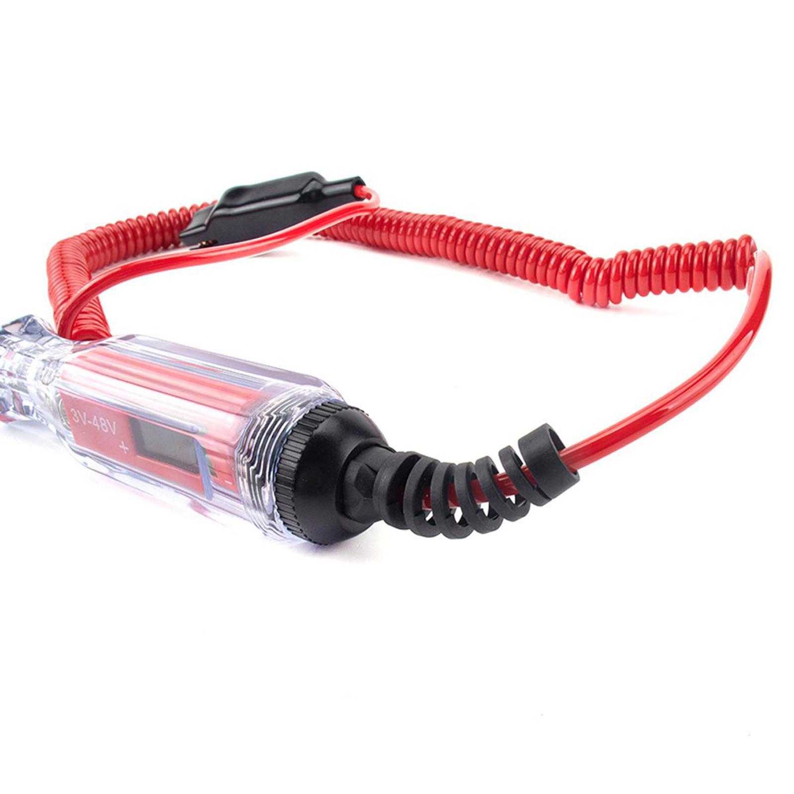 3-48V Circuit Tester Test Pen Car Low Voltage Tester with Stainless Probe