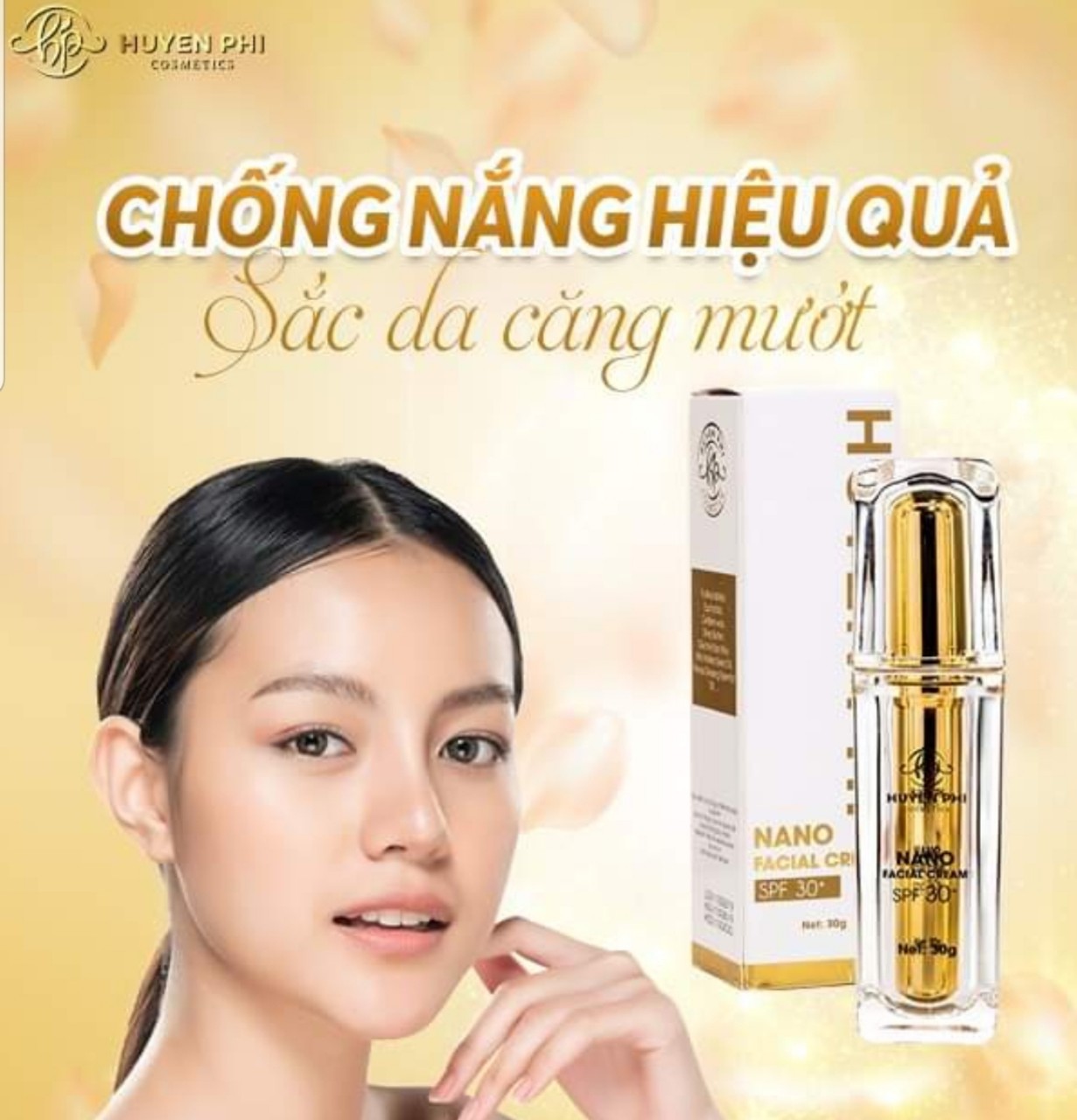 Nano Facial Cream Kem Face Nano Huyền Phi Cosmetics Chăm sóc da Dưỡng ẩm Dưỡng trắng Làm mềm da