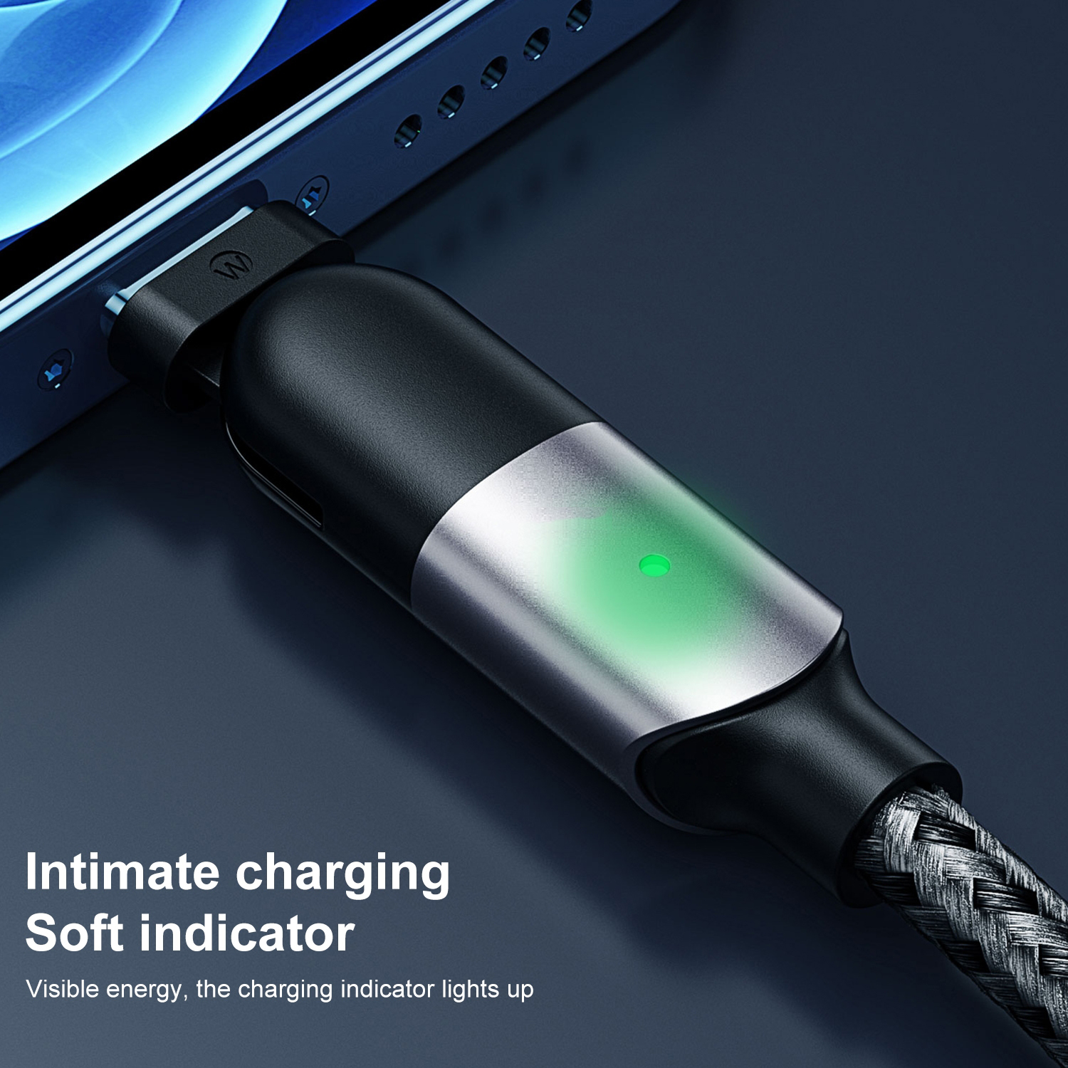 Cáp Sạc Nhanh 3A WEKOME WDC-142A dòng trò chơi USB sang USB-C / Type-C 180 độ- Hàng chính hãng