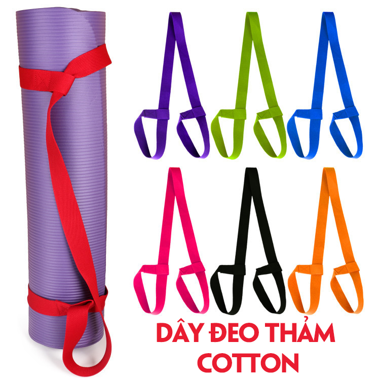 Dây đeo thảm yoga sợi Cotton