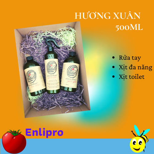 COMBO 3 - HƯƠNG XUÂN - CÔ CÀ CHUA LÀM SẠCH NGÔI NHÀ - VỚI SẢN PHẨM SINH HỌC HỮU CƠ - 3SP X 500ML