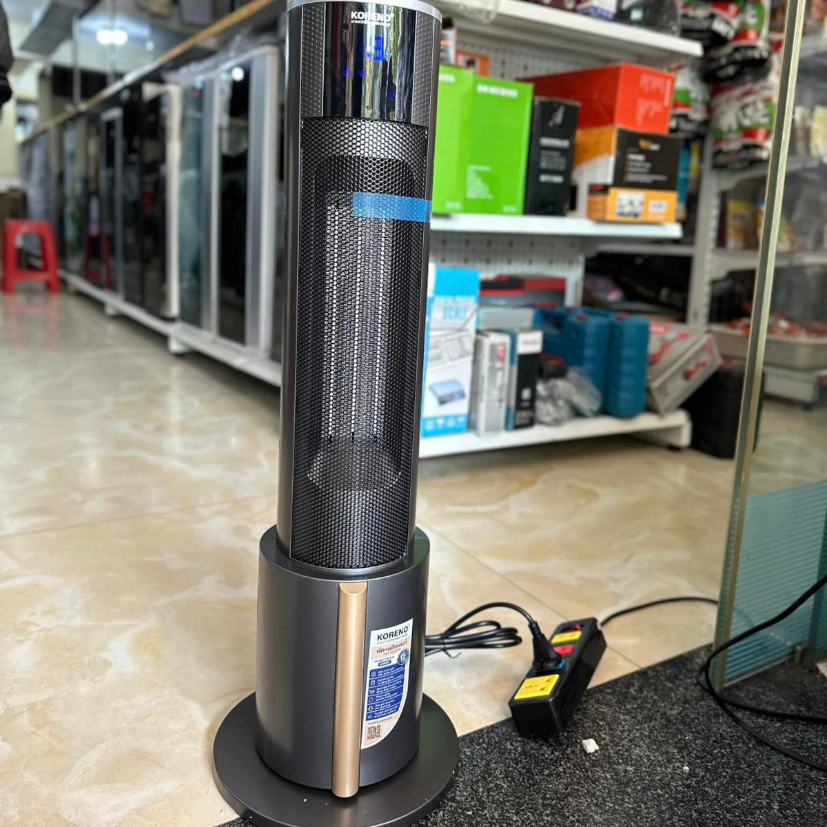 Máy sưởi gốm Ceramic Koreno Thái Lan KN-556 công suất 2200W kèm khiển từ xa - Hàng chính hãng