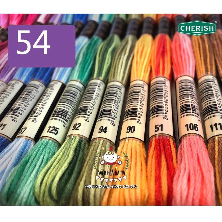 Tép lẻ / Set chỉ loang Airo đầy đủ 54 màu - Chỉ thêu Airo Cotton - Thêu Tay / Trang Trí Handmade Bách hóa Na Na