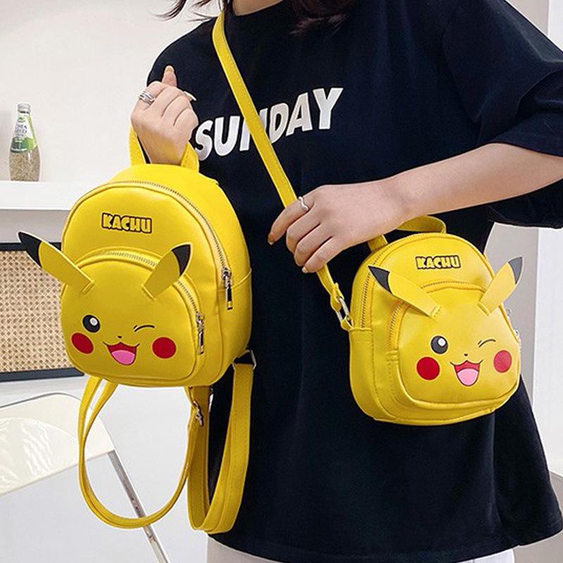 Set Ba lô &amp; Túi Chéo Pikachu Cho Bé Trai Bé Gái