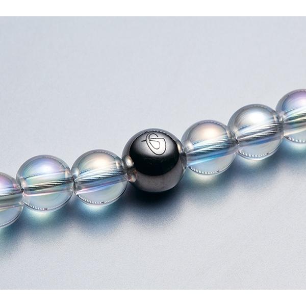 Vòng cổ Phiten pha lê - đá crystal necklace (5mm) AQ808051/AQ808053