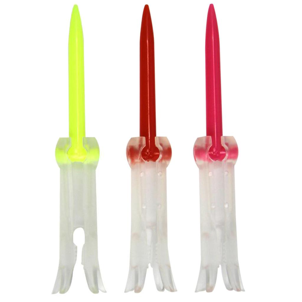 Set of 3 Foldable Golf Driving Range Tees Low Friction Rubber Golf Nails