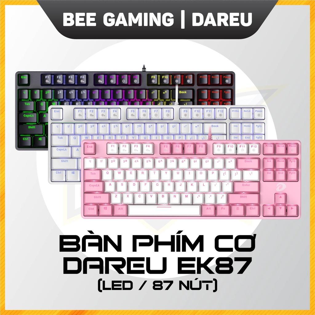 Bàn phím cơ chính hãng Dareu - EK87 (Pink / Black / White))