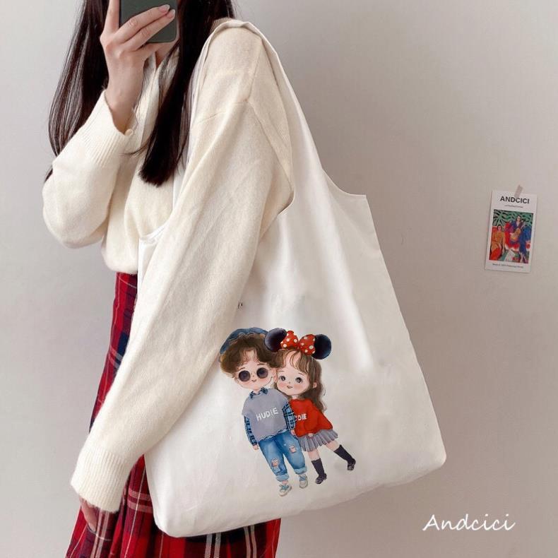 TÚI TOTE&quot; BẦU &quot; CÔ GÁI SIÊU XINH ĐẸP