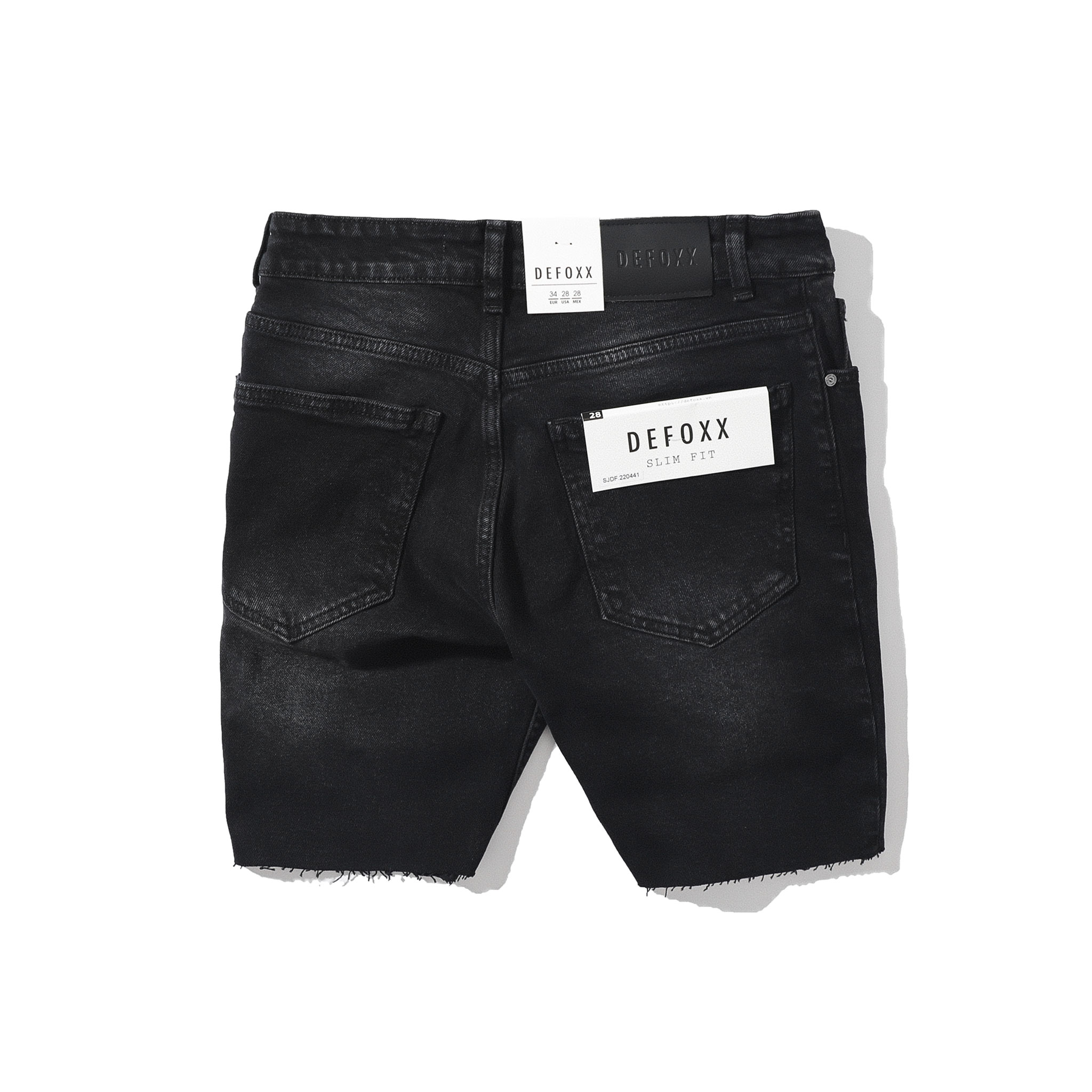 Quần short jeans nam wash rách nhẹ 2 màu | LA STORE MENSWEAR