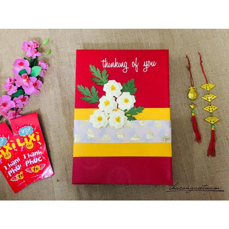 Hộp Quà To Gói Sẵn Phong Cách Tết
